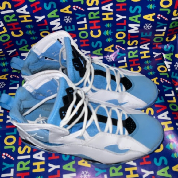 Jordan True Flight white and baby blue, size 8.5 - Picture 4 of 8